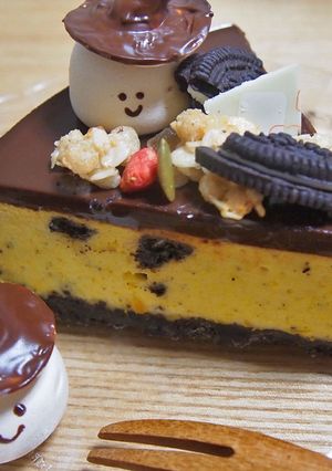 かぼちゃとオレオのハロウィンムースケーキ-レシピのメイン写真