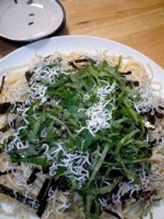 混ぜるだけ!イワシとシソの和風パスタ☆-レシピのメイン写真