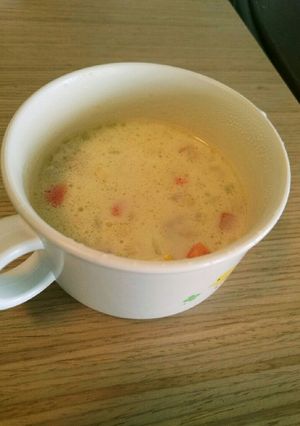 ツナ豆乳スープ(離乳食完了期にも)-レシピのメイン写真