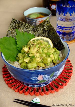 お魚要らず☆アボタクのなめろう丼！-レシピのメイン写真