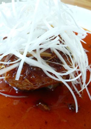 麻婆春雨ハンバーグ。-レシピのメイン写真
