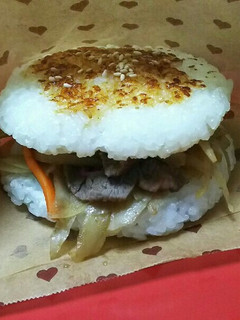 きんぴらごぼうのライスバーガー♡-レシピのメイン写真
