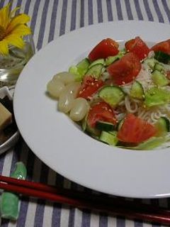 簡単サラダそうめん-レシピのメイン写真