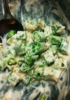 おくらとかつおぶしのマヨネーズあえ-レシピのメイン写真