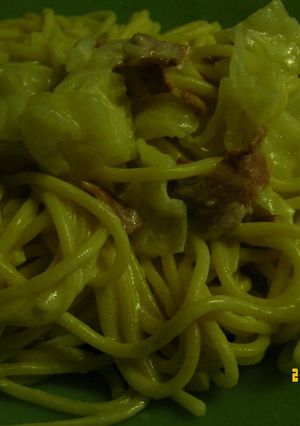 和風☆ベーコン＆サワークリームでパスタ☆-レシピのメイン写真