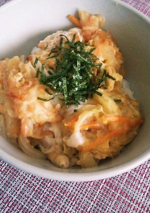 ボリューム卵とじ★かき揚げ丼-レシピのメイン写真