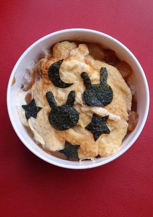 お月見★月面カレー(笑)-レシピのメイン写真
