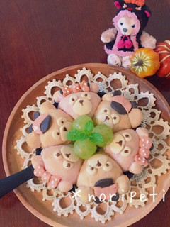 ハロウィンダッフィーのちぎりパン♡-レシピのメイン写真