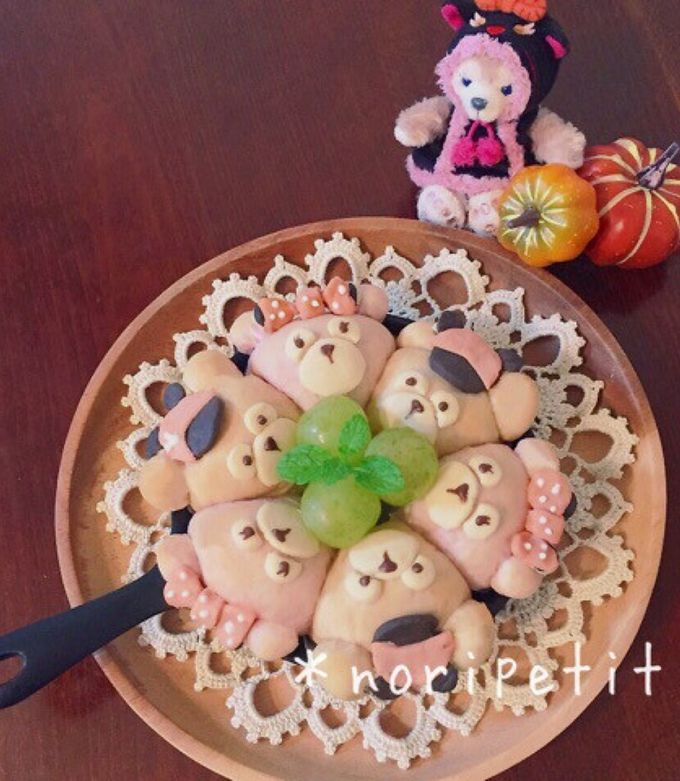 ハロウィンダッフィーのちぎりパン♡ by noripetit 【クックパッド