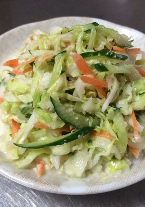 材料3つ♪コールスロー風♪ヘルシーサラダ-レシピのメイン写真