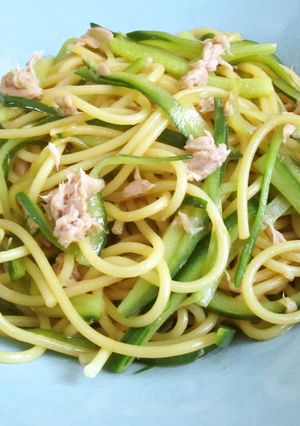 オイスター香るツナときゅうりのパスタ-レシピのメイン写真