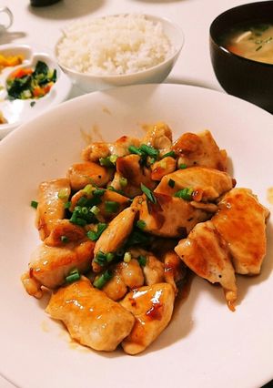 鶏むね肉の梅照り焼き-レシピのメイン写真