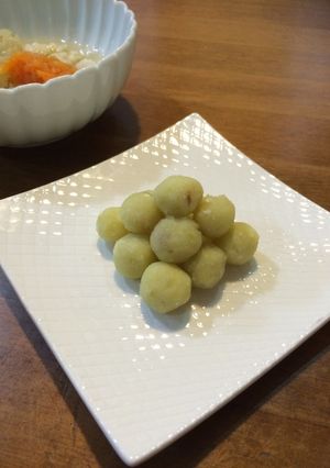 お月見さつまいも団子 離乳食8ヶ月-レシピのメイン写真