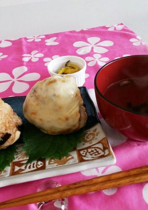 おかか昆布のチーズ焼きおにぎり-レシピのメイン写真