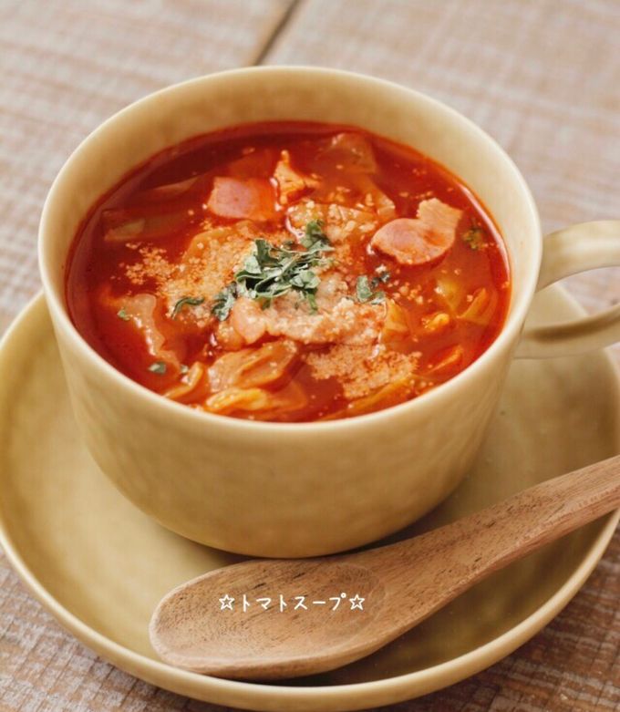 ☆トマトスープ☆ by ☆栄養士のれしぴ☆ 【クックパッド】 簡単