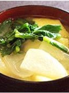 かぶと油あげのおみそ汁-レシピのメイン写真