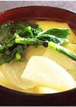 かぶと油あげのおみそ汁-レシピのメイン写真