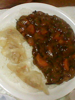揚げワンタンひじきカレー-レシピのメイン写真