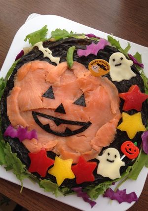 ハロウィンケーキ寿司-レシピのメイン写真