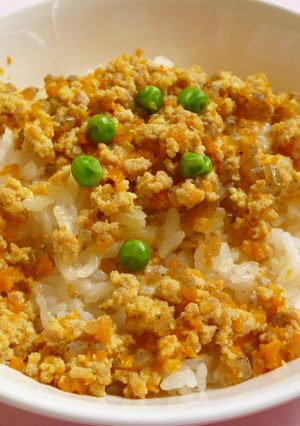そぼろかけごはん・保育園給食-レシピのメイン写真