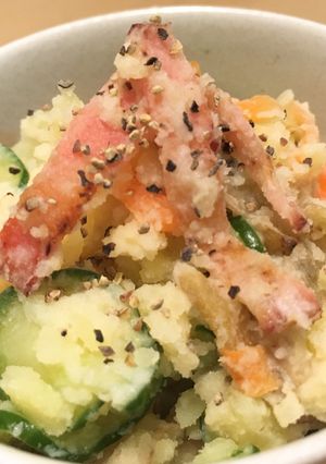 カリカリベーコン✨ヘルシーポテトサラダ-レシピのメイン写真