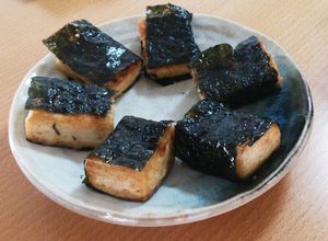 ごま油香る豆腐の磯部巻き(韓国のり使用)-レシピのメイン写真