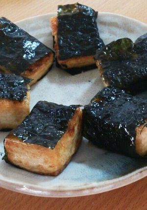 ごま油香る豆腐の磯部巻き(韓国のり使用)-レシピのメイン写真
