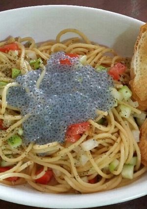 海が香るチアシードパスタ-レシピのメイン写真