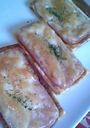 スパムのオープンパイ-レシピのメイン写真