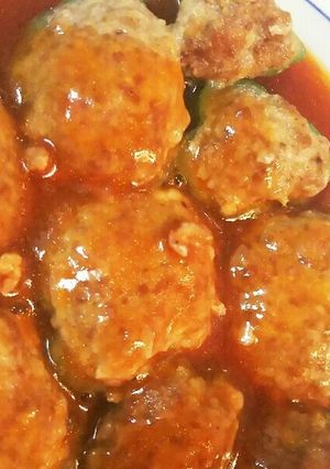 甘辛ソースのピーマンの肉詰め-レシピのメイン写真