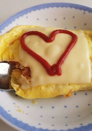 レンジで時短！オムライス-レシピのメイン写真