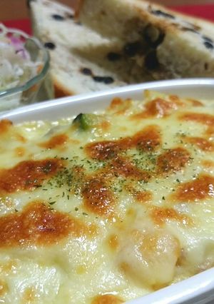 かぼちゃと挽き肉のマカロニグラタン-レシピのメイン写真