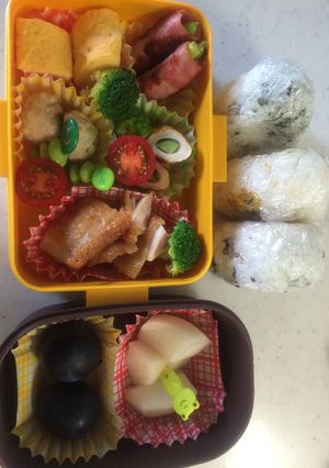 息子へのガンバレ弁当-レシピのメイン写真