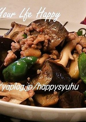 なす・ピーマン・ひき肉☆味噌炒め-レシピのメイン写真