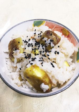 圧力鍋☆秋ならではの栗ご飯-レシピのメイン写真