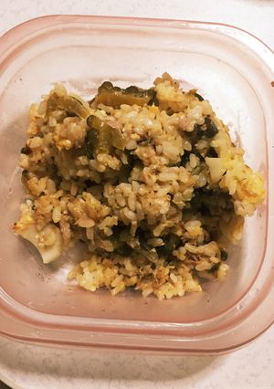 ゴーヤ佃煮リメイク☆ゴーヤチャーハン-レシピのメイン写真