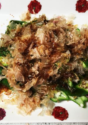 電子レンジでおかかオクラ 5分-レシピのメイン写真