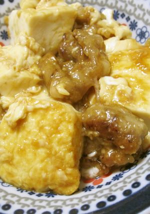 ピーナッツバター入り麻婆豆腐-レシピのメイン写真