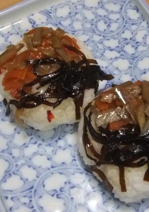 きんぴらよろこんぶの縁起結びおにぎり-レシピのメイン写真