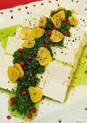 きゅうり旨だしで食べるヘルシー冷奴サラダ-レシピのメイン写真