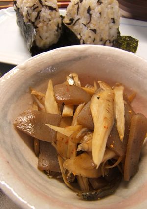 ごぼうとこんにゃくと雑魚の甘辛煮-レシピのメイン写真