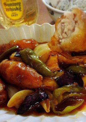 茄子入り簡単豚バラ酢豚-レシピのメイン写真