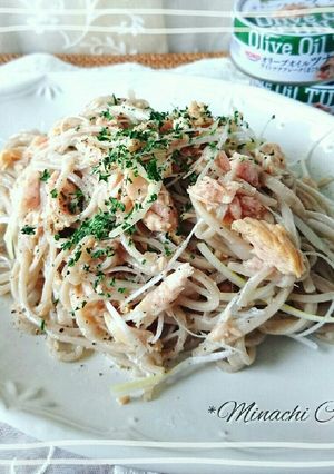 ツナの塩オイル蕎麦-レシピのメイン写真