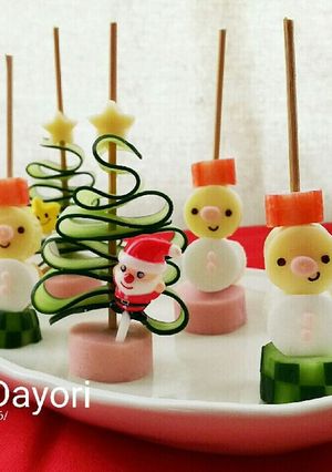 お子様オードブル☆クリスマスピンチョス-レシピのメイン写真