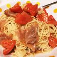 トマトと生ハムの冷製パスタ