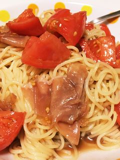 トマトと生ハムの冷製パスタ-レシピのメイン写真