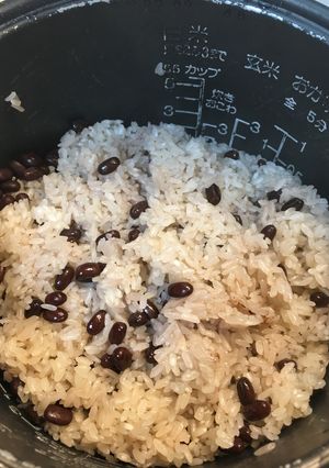 赤飯の炊き方 あずき水煮缶を使って-レシピのメイン写真