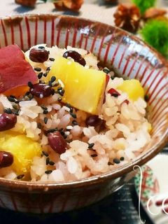 簡単♪もちもち◎さつまいもの炊き込みご飯-レシピのメイン写真