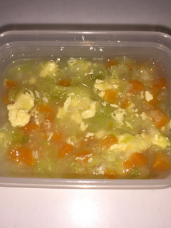 離乳食中期 白菜とにんじんの卵黄煮-レシピのメイン写真