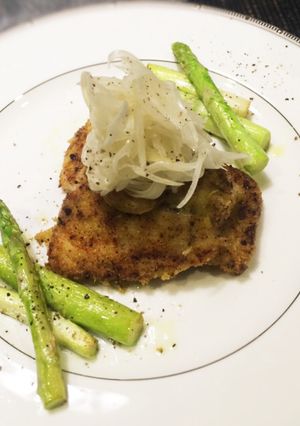 白身魚のフライ 玉ねぎの甘酢漬けのせ-レシピのメイン写真